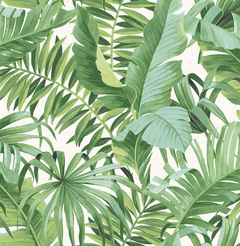 Alfresco Green Tropical Palm Wallpaper image number 0