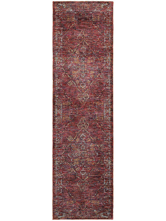 Andorra 3'3" x 5'2" Red Rug