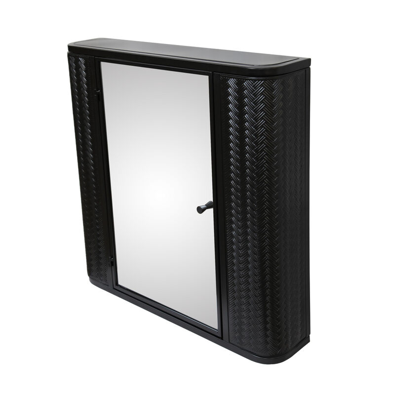 ELEMENT ACE Wall-Mounted Bathroom Cabinet with Mirror Metal Framed Door Medicine Cabinet Inner Shelves Storage Modern Farmhouse Style image number 7