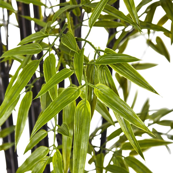 Hivvago 6 Feet Black Bamboo Tree UV Resistant (Indoor/Outdoor)