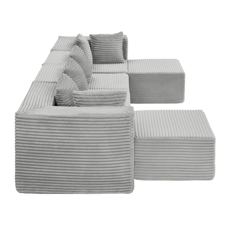 Dulp U-Shaped Boneless Sectional Sofa image number 6