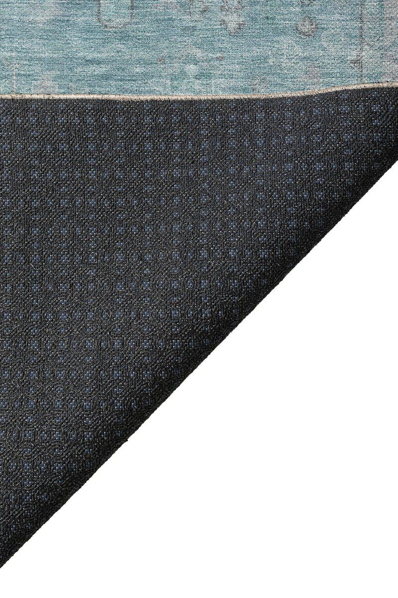 Solace SL11 Aqua 8' Round Rug image number 3