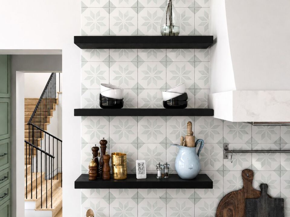 Black Painted Floating Shelf