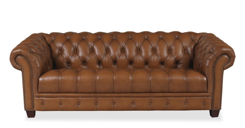York Leather Sofa image number 0