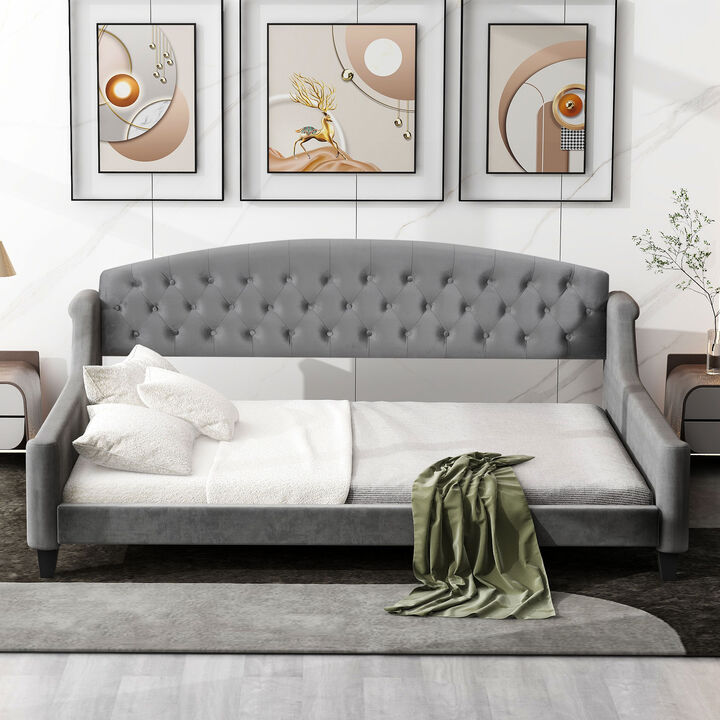 Merax Modern Luxury Tufted Button Daybed