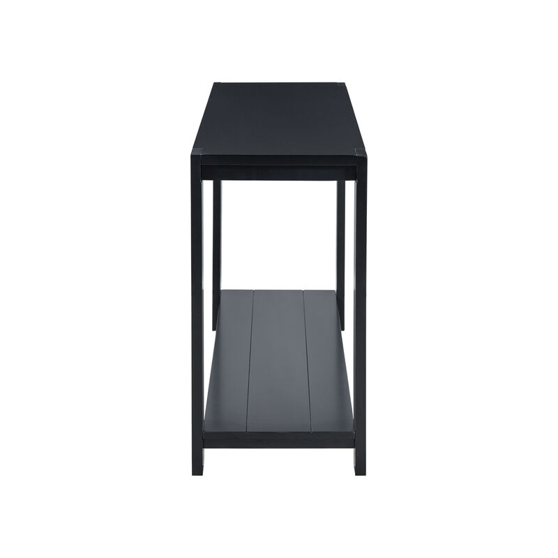 Merax Minimalist Console Table with Bottom Shelf