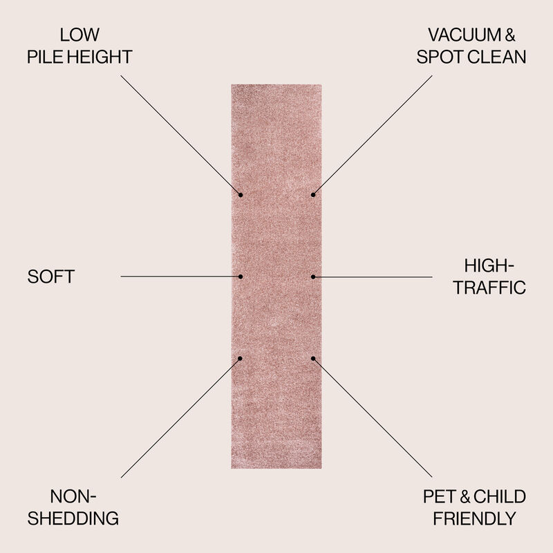 Haze Solid Low Pile Area Rug