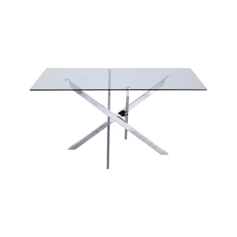 Meridian Furniture Xander Chrome Dining Table
