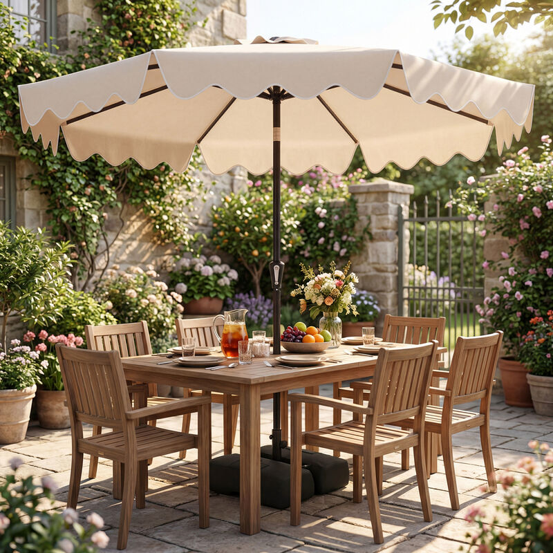 can you use a patio umbrella for stringing lights The Easiest DIY Outdoor String Light Poles Tutorial!
