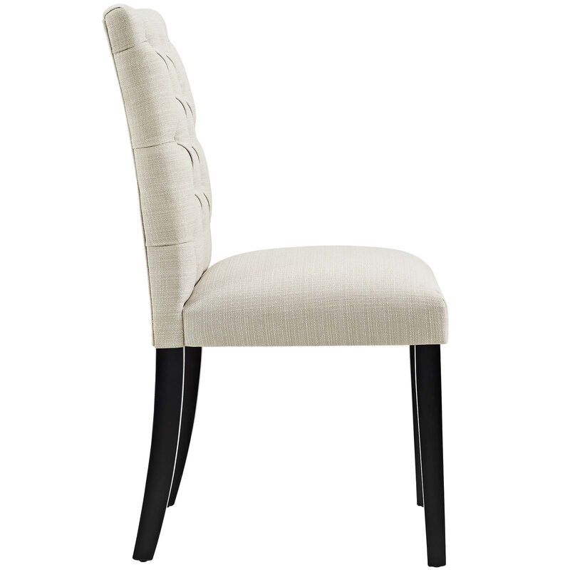 Duchess Button Tufted Fabric Dining Chair image number 1