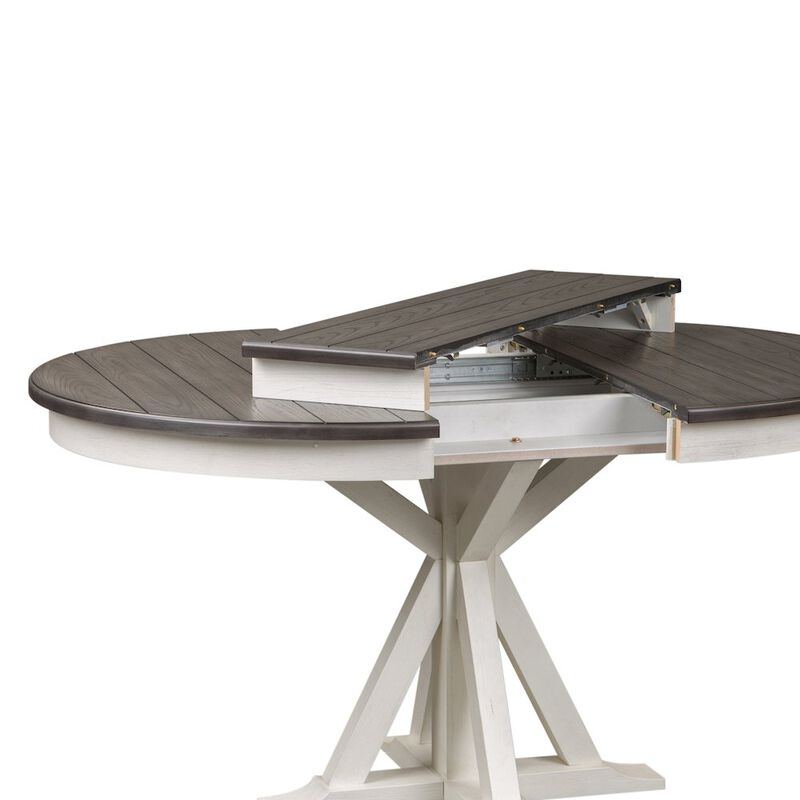 Liberty Furniture Pedestal Table in Poplar & Rubberwood Solids w Pine Veneer image number 4