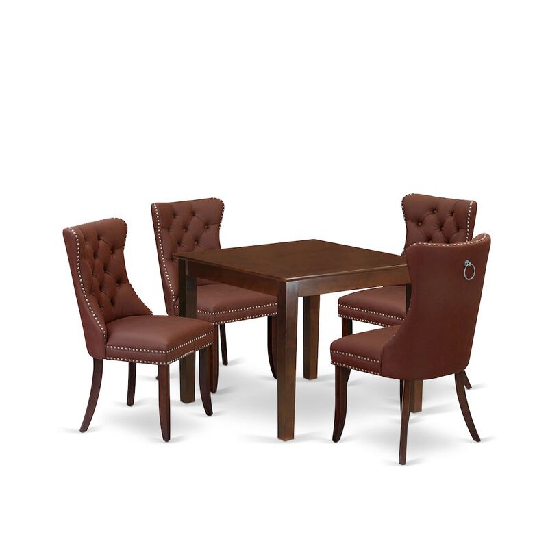 5 Piece Modern Dining Table Set