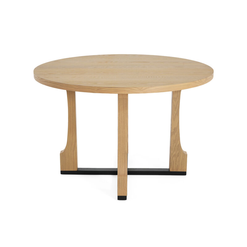 Merax Round Farmhouse Dining Table