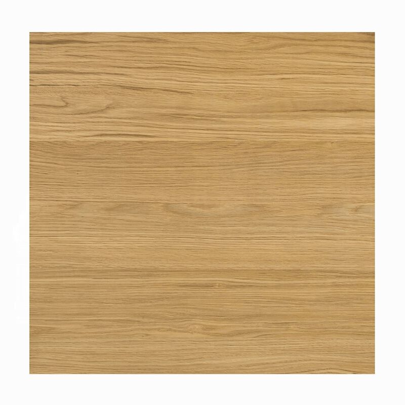 Arnold Side End Table, Natural Brown Wood Frame, Square 24 Inch Top