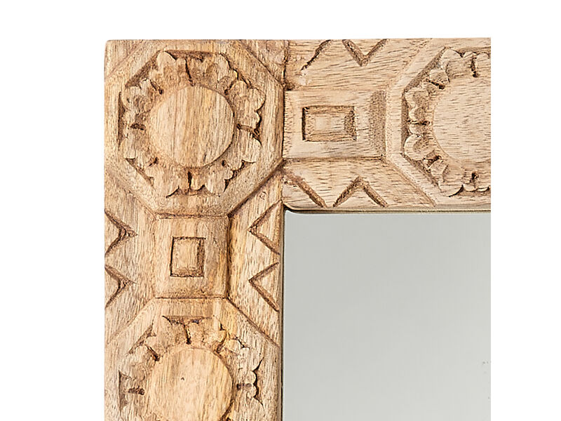 Relief Carved Rectangle Mirror
