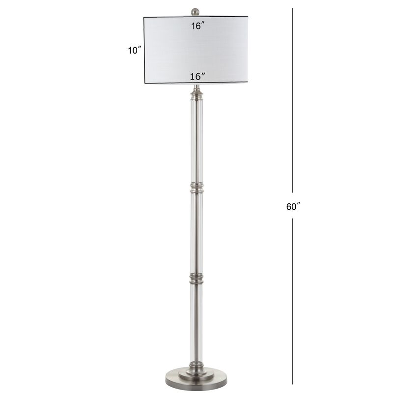 Ralph Metal/Glass Floor Lamp