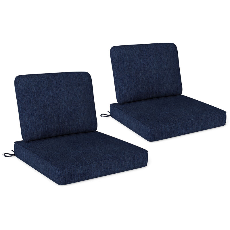 2-Pack Outdoor Patio Chair Cushions &ndash; Removable & Washable Covers