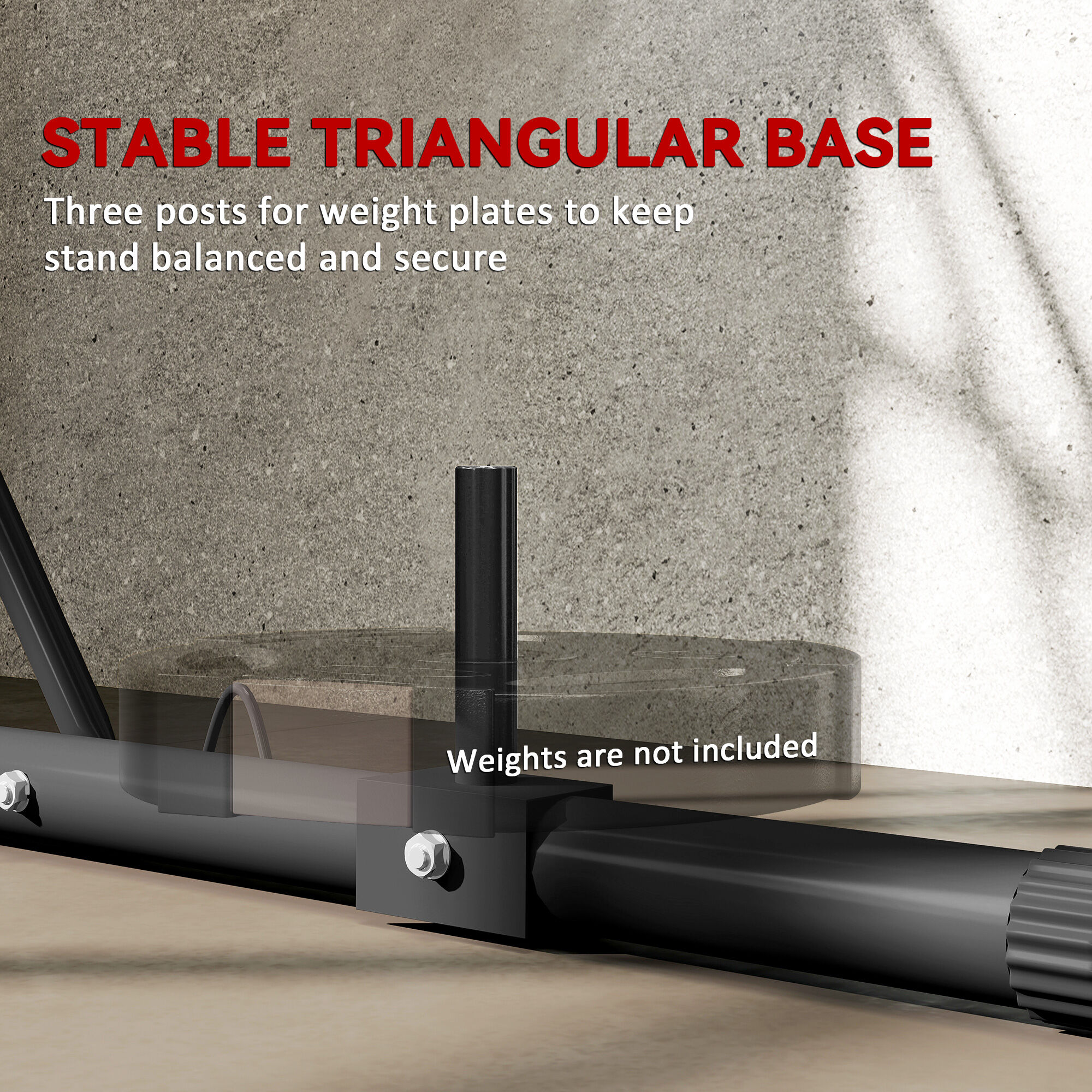 Hivvago Foldable Heavy Bag Stand with Weighted Base for Home Gym
