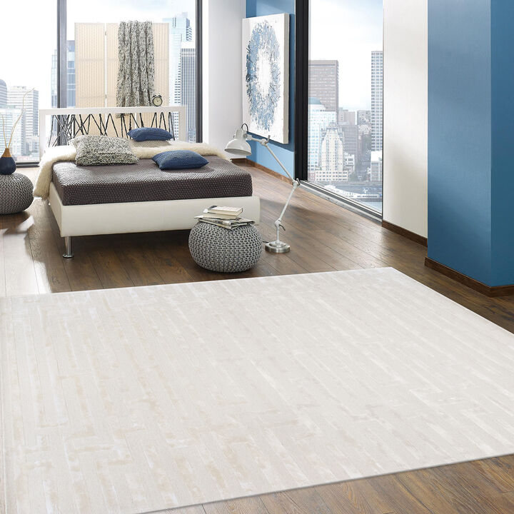Pasargad Home Edgy Hand-Tufted Transitional Area Rug