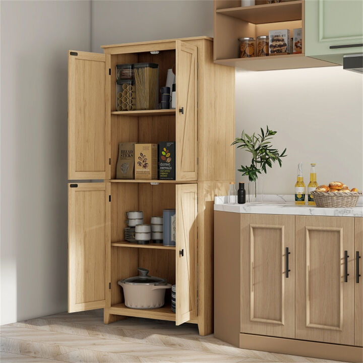 Kitchen Cupboard with Sturdy Construction, Adjustable Shelves, and Stylish Design for Organized Storage