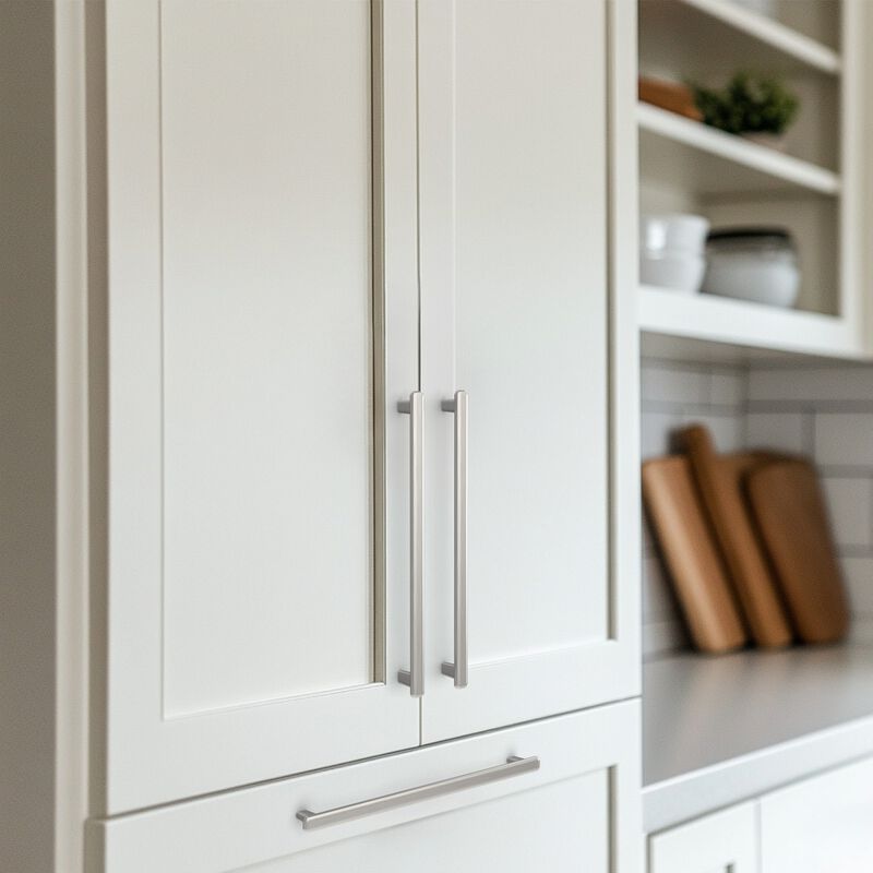 Hestia Hardware 10 Pack 10 Inch Modern Curved Edge Flat Bar Pull image number 1