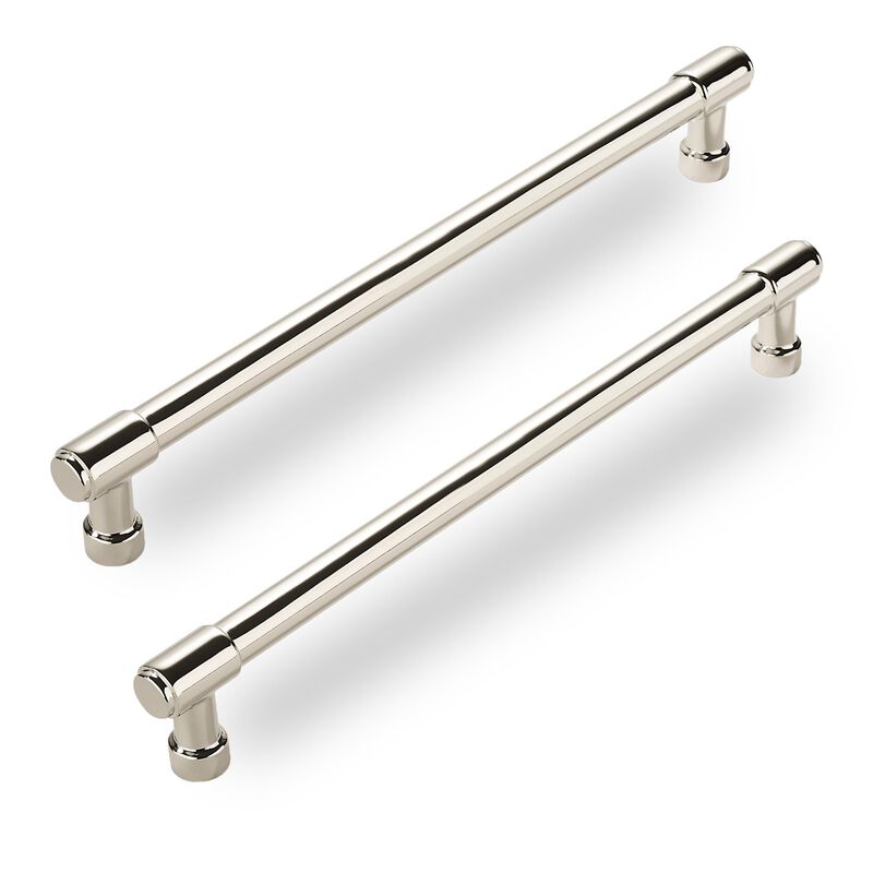 CABDM 2 Pack Polished Nickel Cabinet Pulls,12 Inch(305mm) Hole Centers Cabinet Handles Kitchen Hardware for Cabinets and Drawer