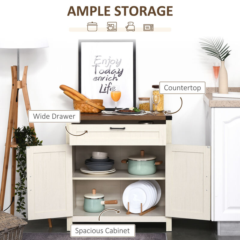 Wunmit Farmhouse Sideboard Buffet Cabinet image number 2