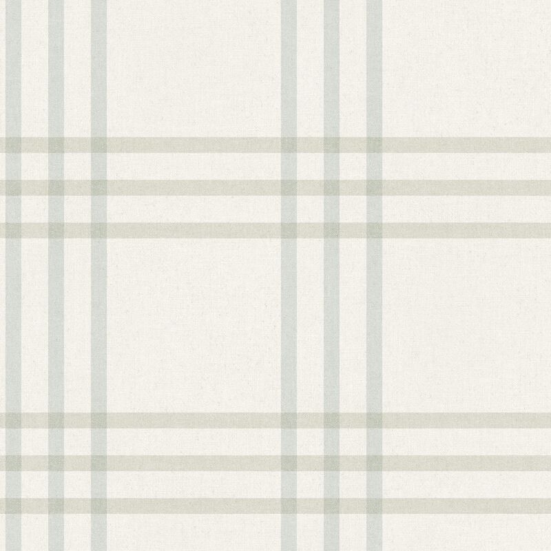 Fletcher Aqua Plaid Wallpaper (Double Roll) image number 6