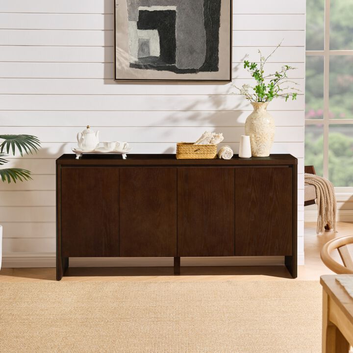 Debnul Wood 4-Door Buffet