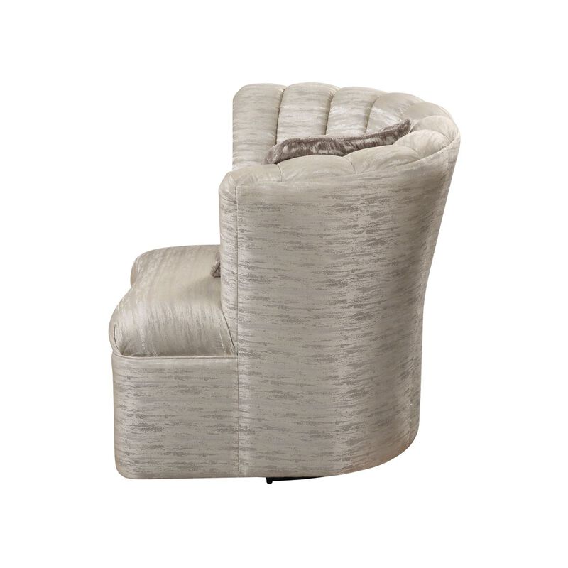 Athalia Swivel Chair w/1 Pillow, Shimmering Pearl image number 2