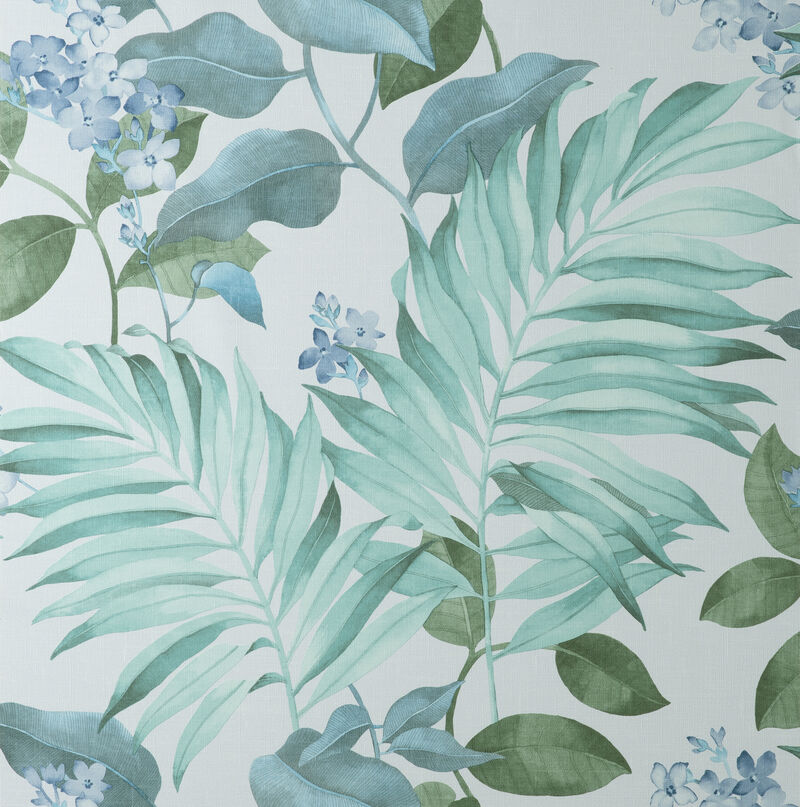 Eden Grey Tropical Wallpaper image number 0