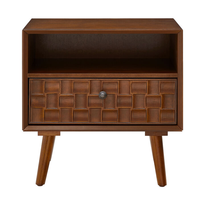 Digbil 22" Mid‑Century Modern Wood Nightstand