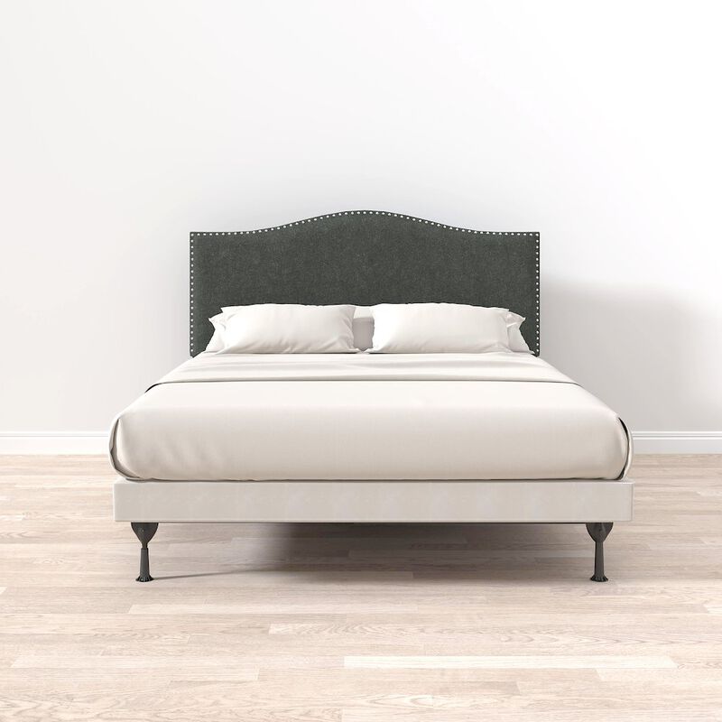 Rize Home Upholstered Headboard Queen Gray image number 1