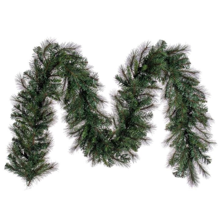Vickerman 760802-9' x 14" Brighton Pine Garland 250T (K201414) Traditional Green Christmas Garland