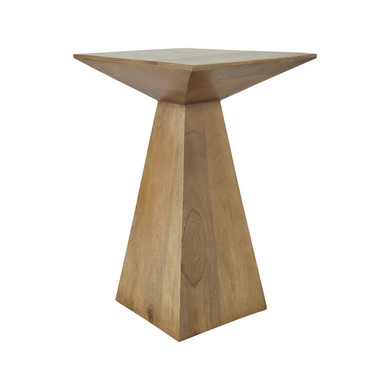 Renwil Garnett Side Table In Beige Color