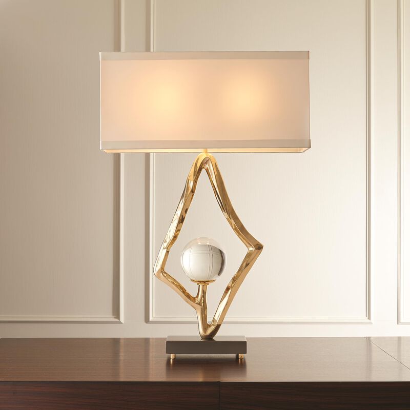 Abstract Lamp-Brass