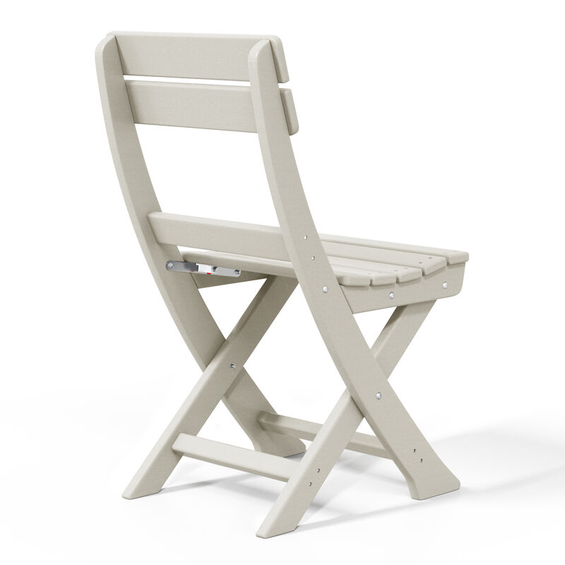 WestinTrends HDPE Outdoor Patio Modern Folding Dining Chair