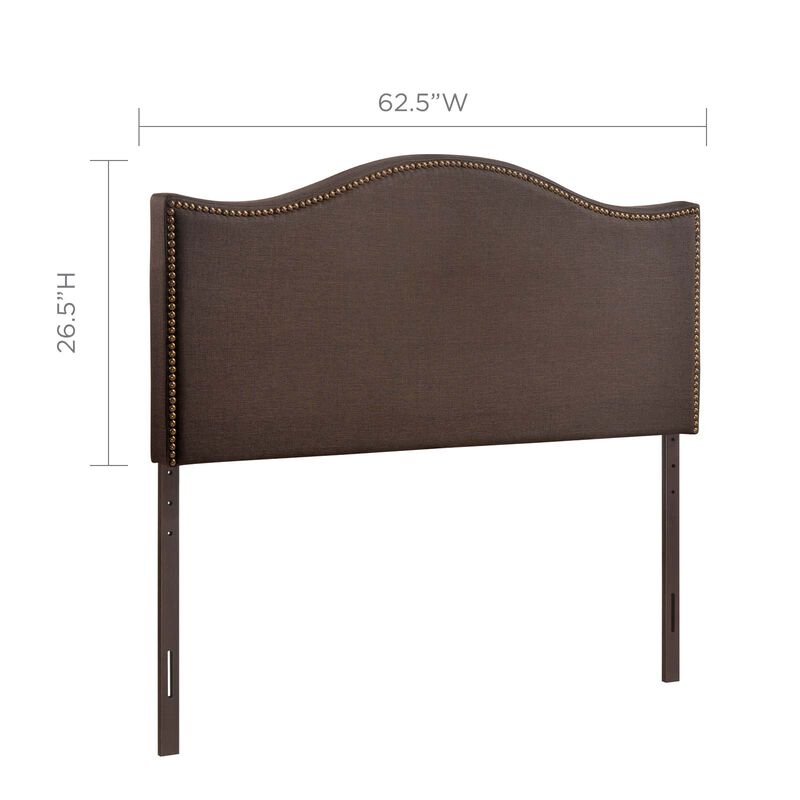 Modway - Curl Queen Nailhead Upholstered Headboard image number 2