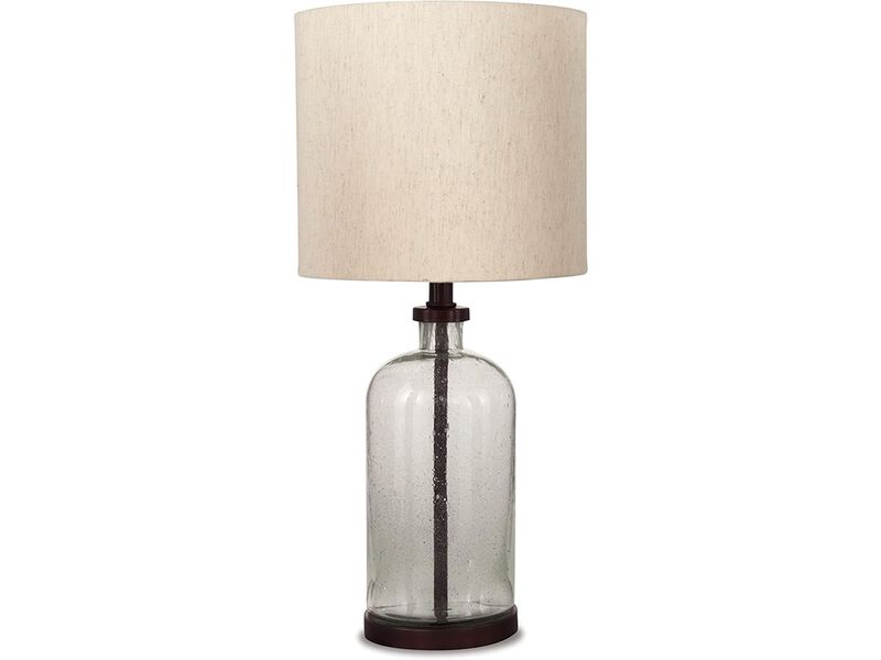 Modern Farmhouse 22.5" Seeded Glass Table Lamp