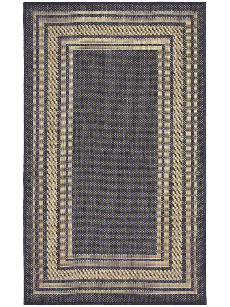 Horizon Indoor/Outdoor HOZ03 Charcoal 3' x 5' Rug