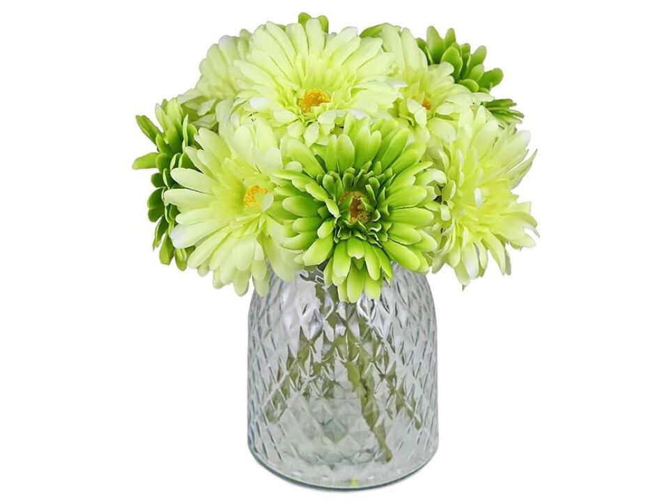 Green Artificial Daisy Flowers Home Decor African Daisies African