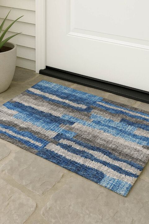 Brisbane BR7 Navy 3' x 5' Rug