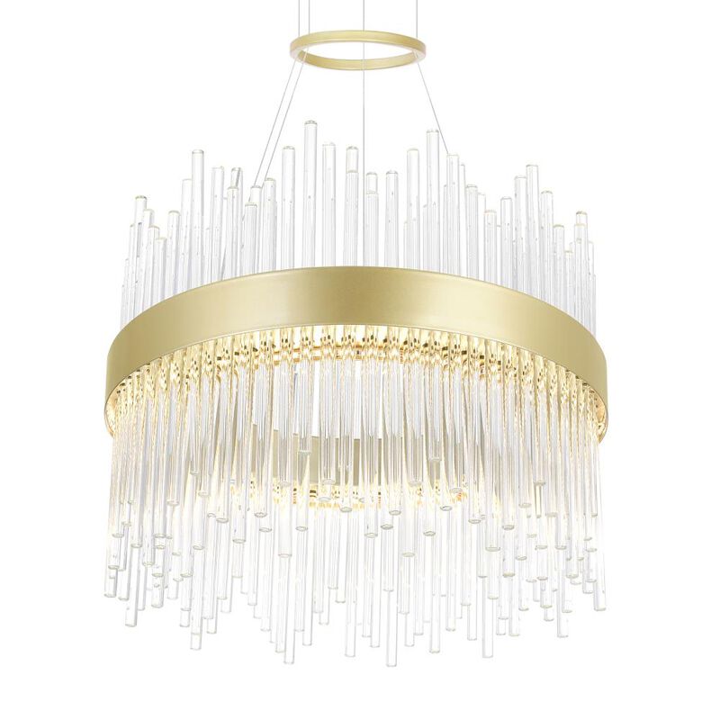 Genevieve LED Chandelier With Medallion Gold Finish