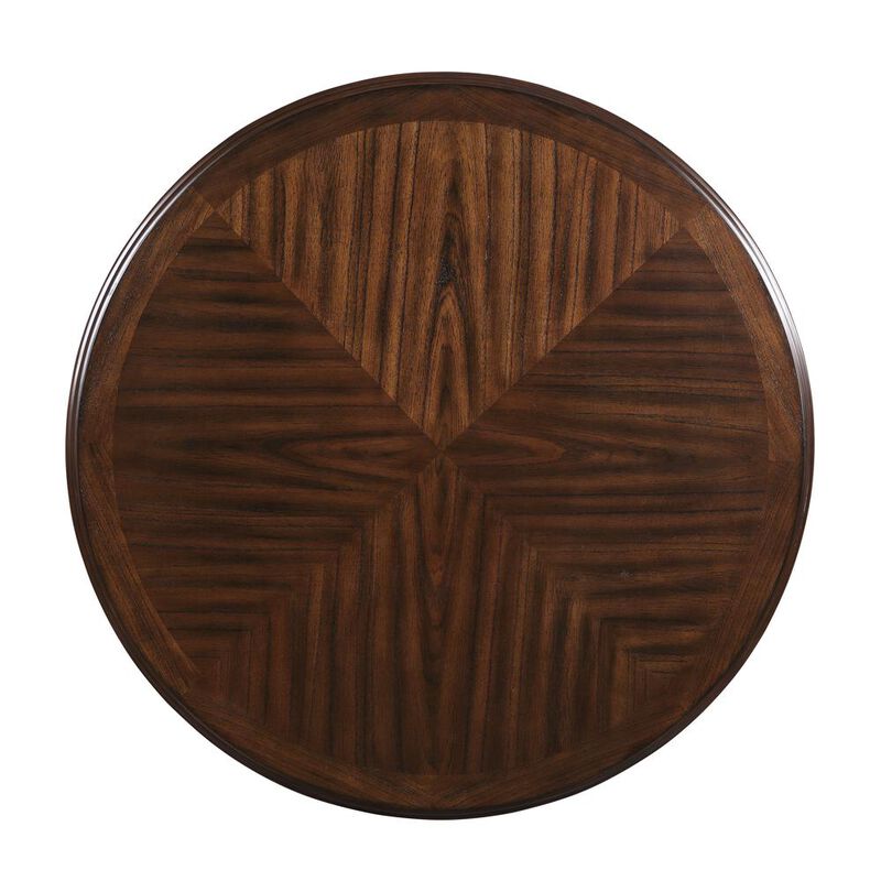 New Classic Furniture Cori 5-Piece Wood Round Dining Table Set with 4 Chairs in Cherry