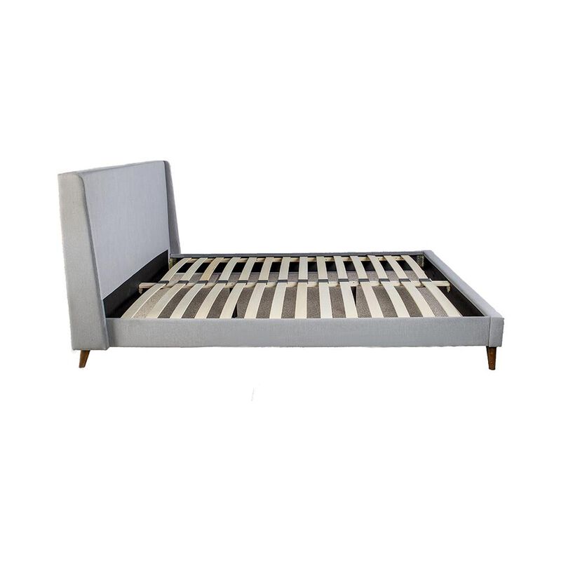 Maddison Upholstered Queen Bed In A Box W/ 2 Nightstands