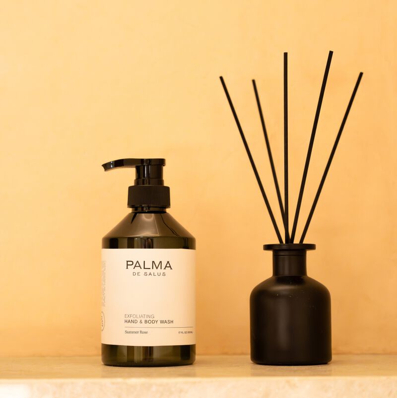 Summer Rose Luxury Hand & Body Wash - Exfoliating, Vegan