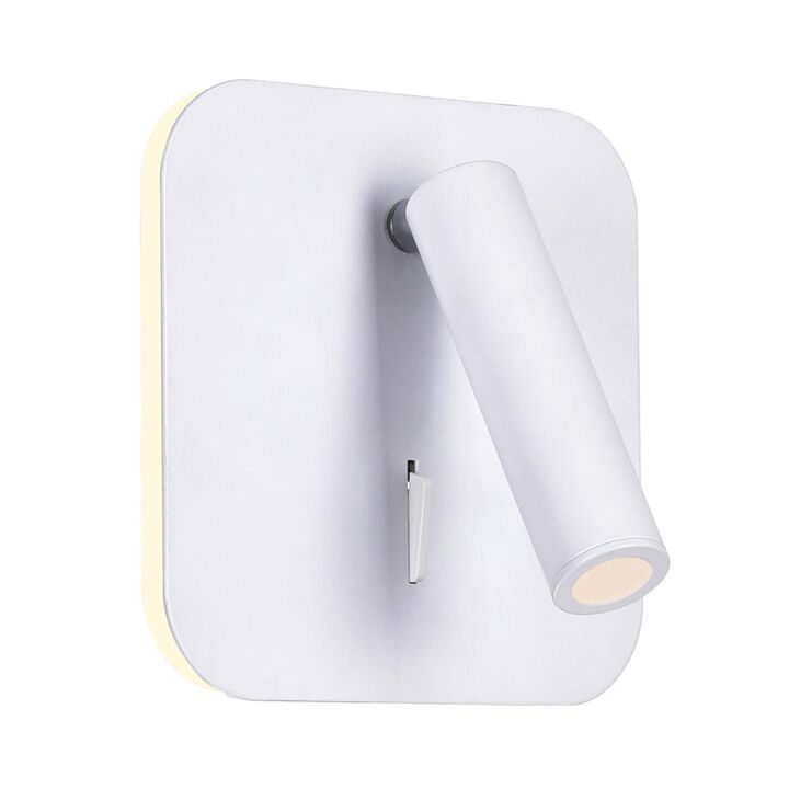 CWI Lighting Private I LED Sconce With Matte White Finish