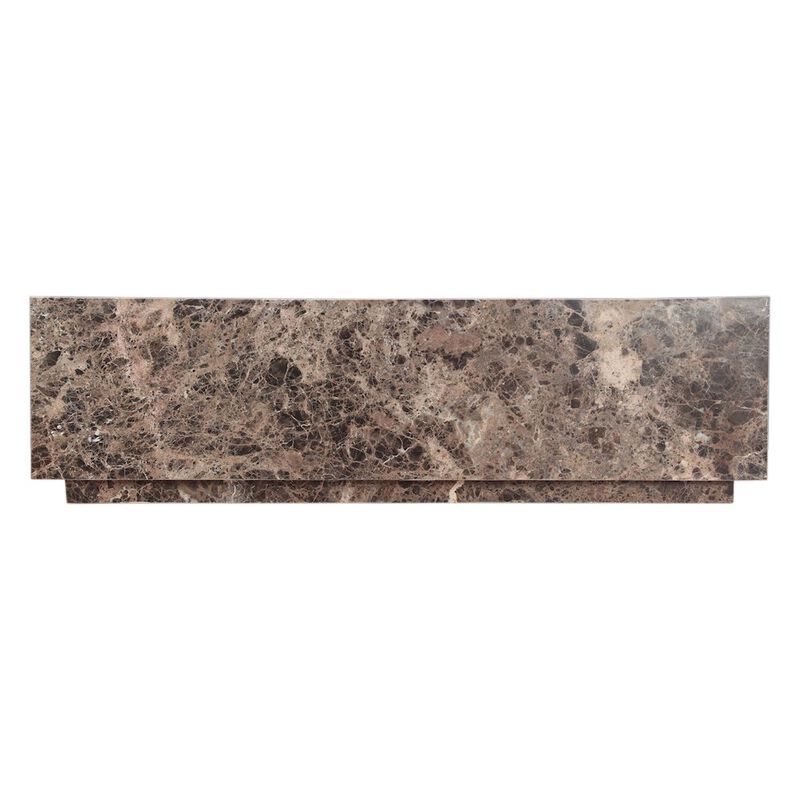 World Interiors Giza 50" Coffee Table in Dark Emperador Marble image number 0