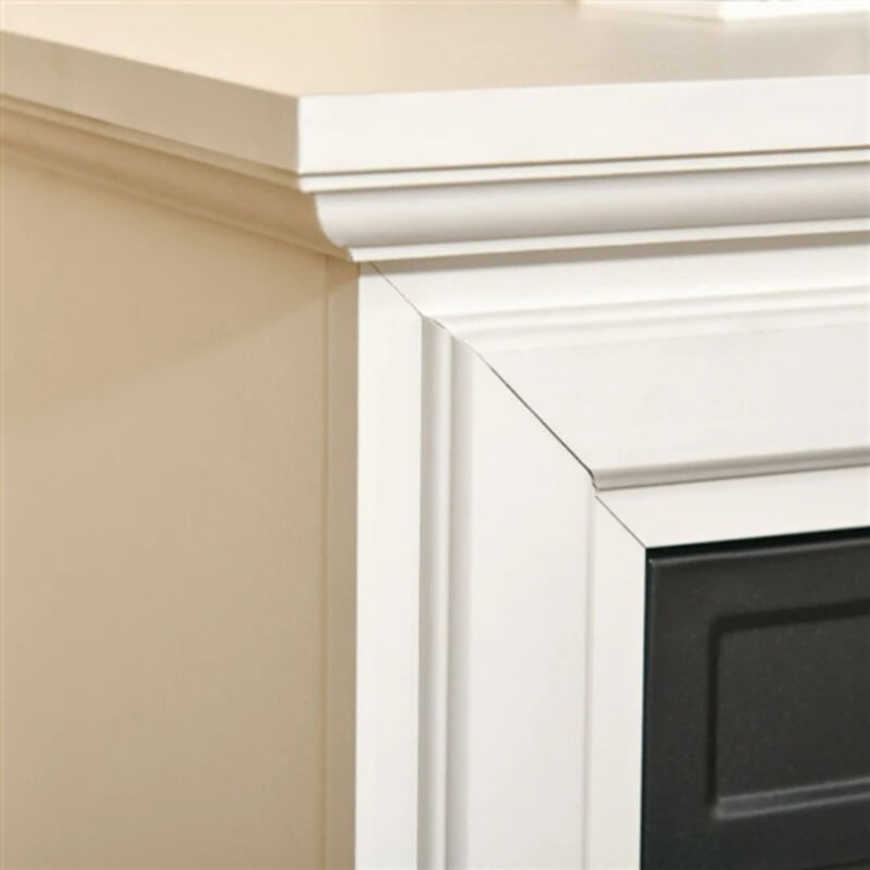 Electric Fireplace Heater Dimmable Flame Effect and Mantel with Remote Control