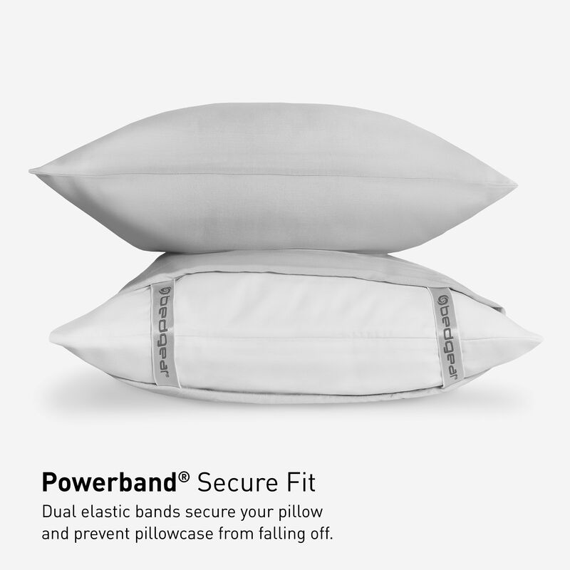 Hyper-Linen Pillowcase Set in Gray image number 4